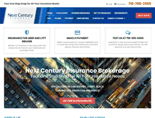 Tablet Screenshot of nextcenturyinsurance.com